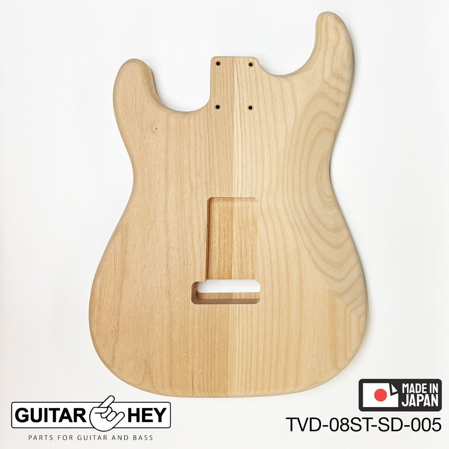 NEW Hosco JAPAN Unfinished Strat® 50's Style Body Alder 2-piece SANDED #005