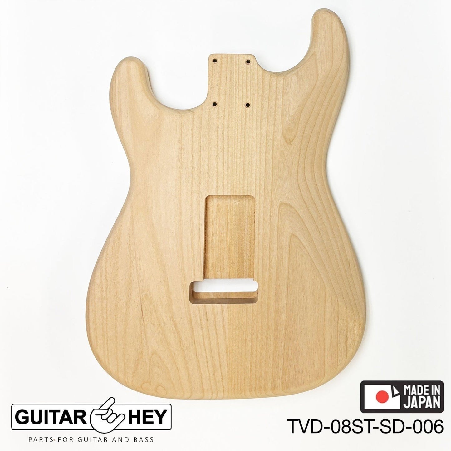 NEW Hosco JAPAN Unfinished Strat® 50's Style Body Alder 2-piece SANDED #006