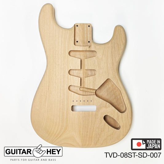 NEW Hosco JAPAN Unfinished Strat® 50's Style Body Alder 2-piece SANDED #007