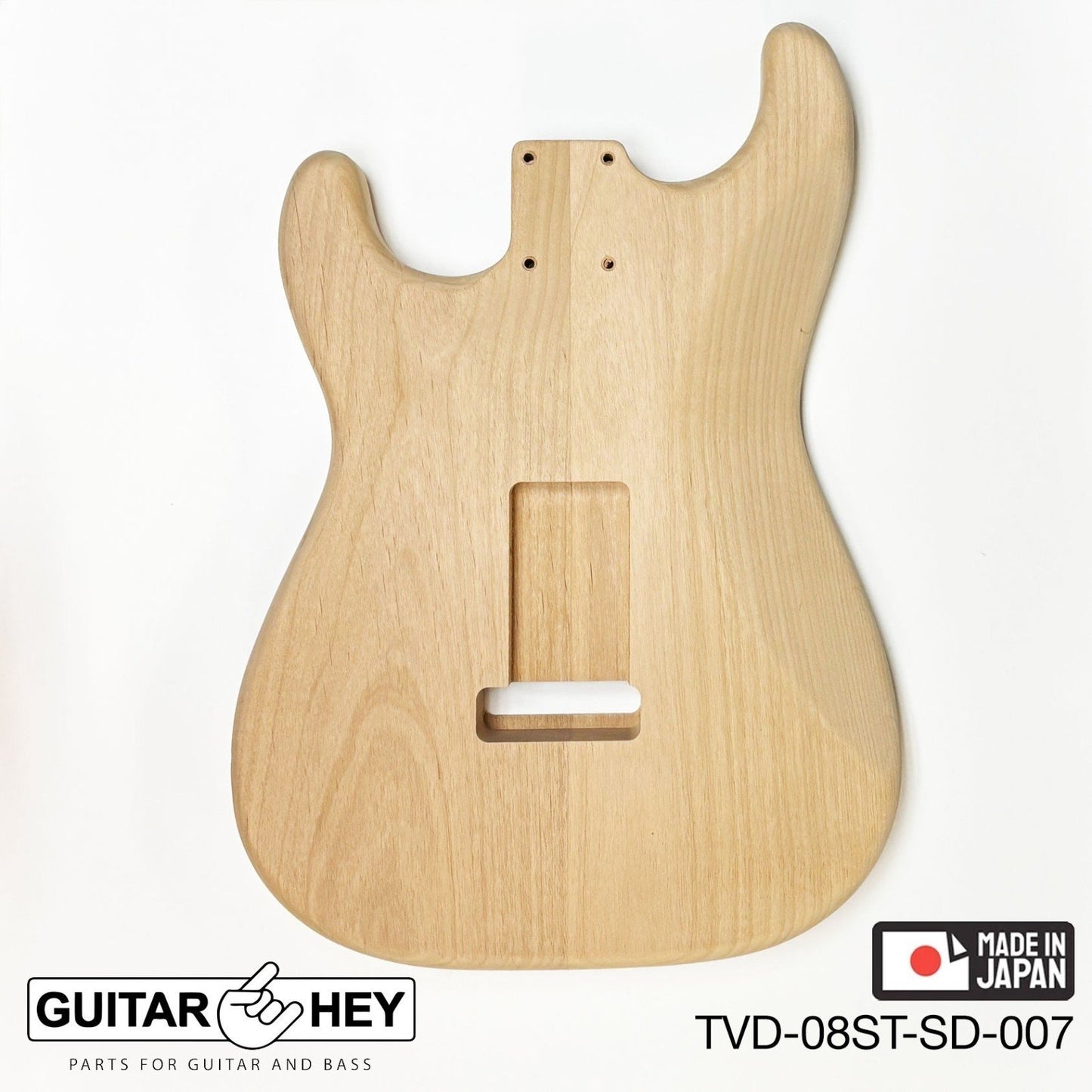 NEW Hosco JAPAN Unfinished Strat® 50's Style Body Alder 2-piece SANDED #007