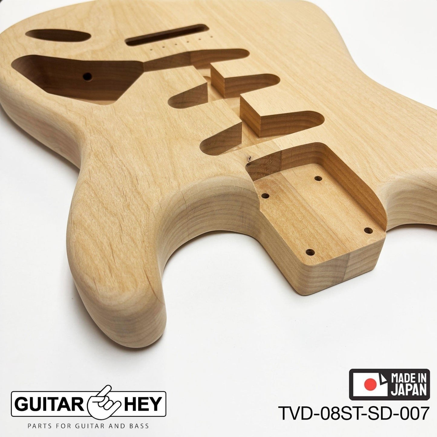 NEW Hosco JAPAN Unfinished Strat® 50's Style Body Alder 2-piece SANDED #007