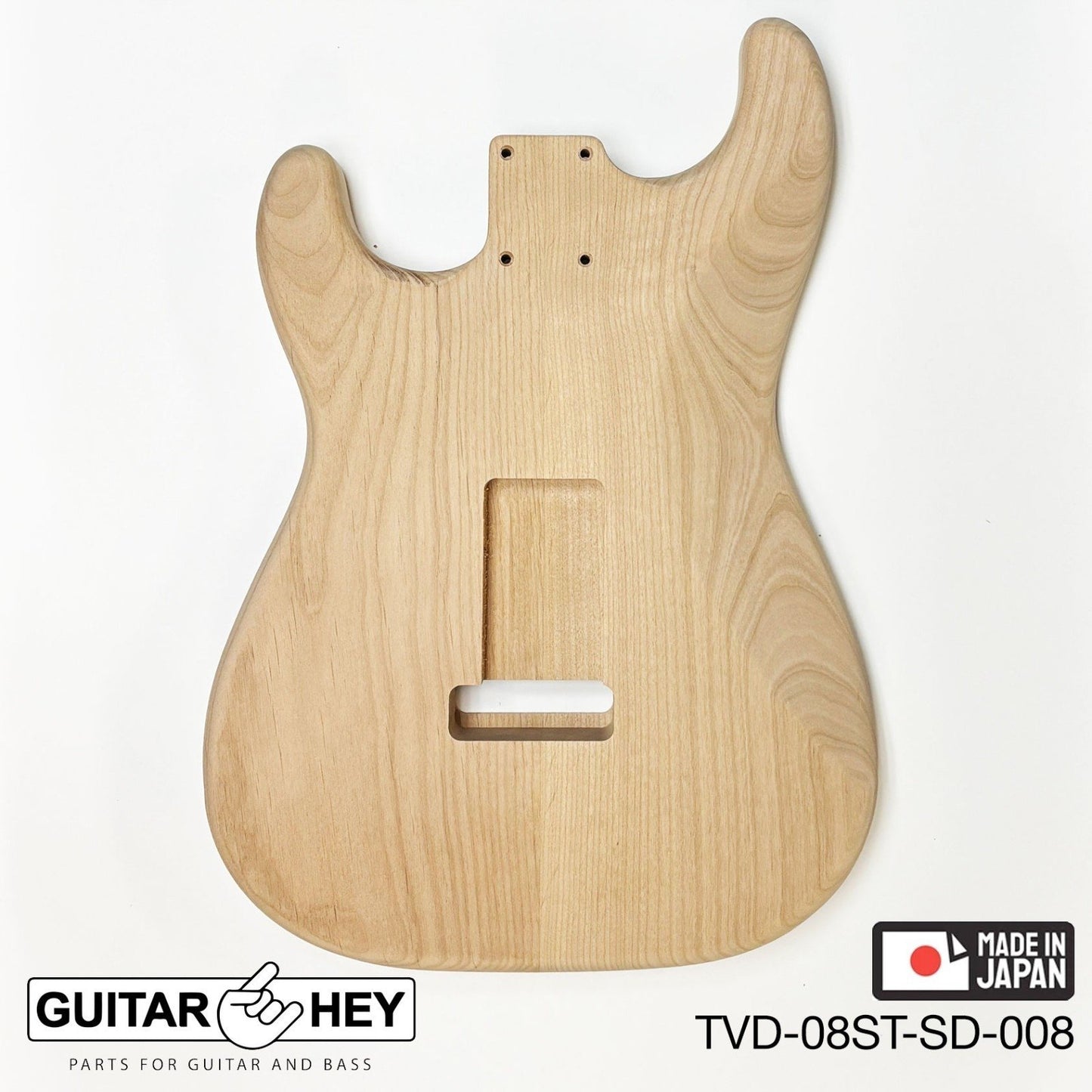 NEW Hosco JAPAN Unfinished Strat® 50's Style Body Alder 2-piece SANDED #008