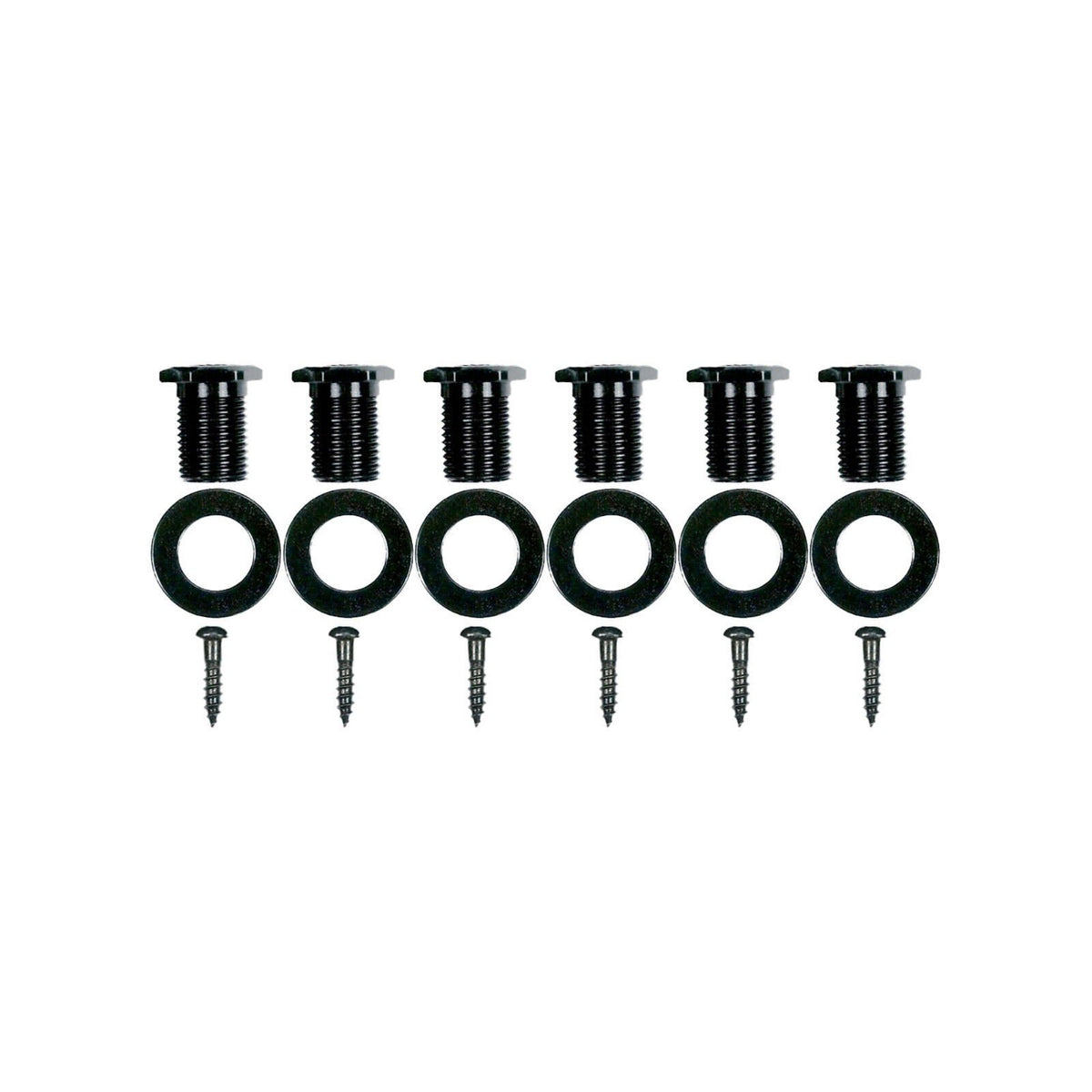 NEW Gotoh SGS510Z-A07 6 in Line Set Mini Tuners Small ALUM. Buttons 18:1 - BLACK