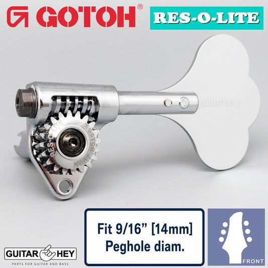 NEW Gotoh GRL510C-9 Bass L3+R3 Tuners 9/16" [14mm] RES-O-LITE - CHROME