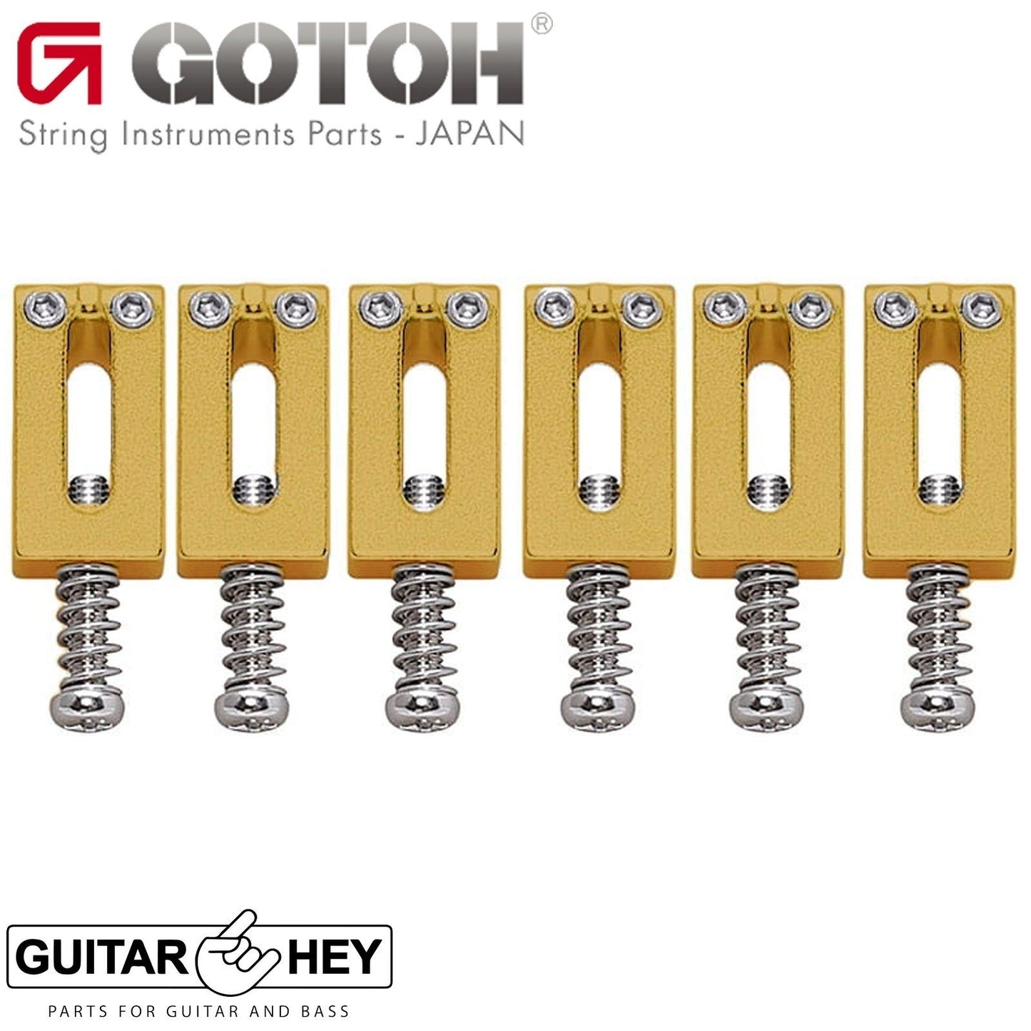 NEW Gotoh S105 Guitar Saddle Set Steel Suitable for NS510 / 510FX - GOLD