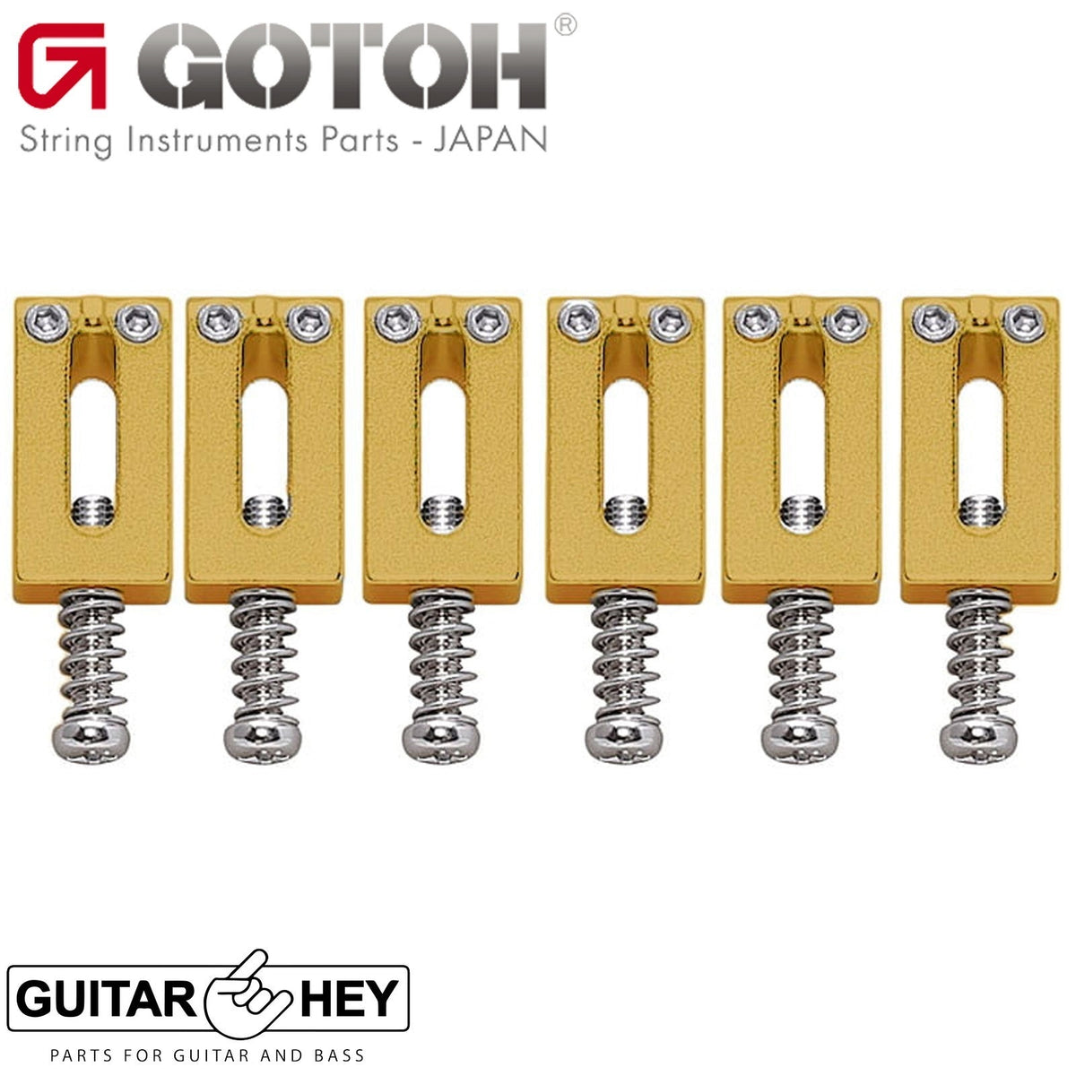 NEW Gotoh S105 Guitar Saddle Set Steel Suitable for NS510 / 510FX - GOLD