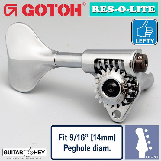 NEW Gotoh GRL510M-9 RES-O-LITE Bass 4-String LEFTY Set 9/16" [14mm] - CHROME