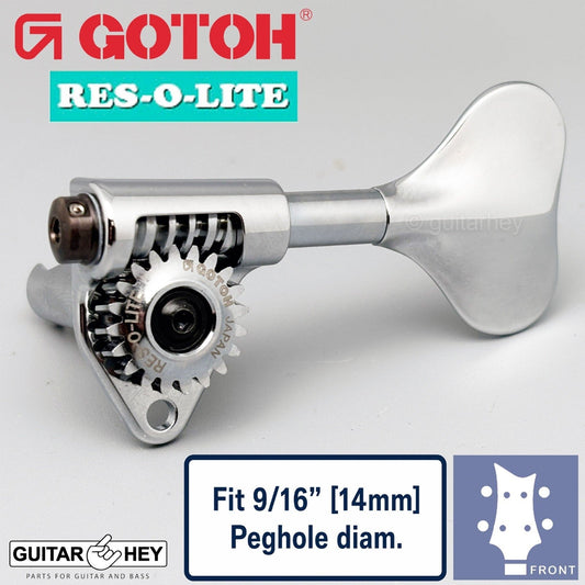 NEW Gotoh GRL510M-9 RES-O-LITE Bass 4-String L2+R2 Set 9/16" [14mm] - CHROME