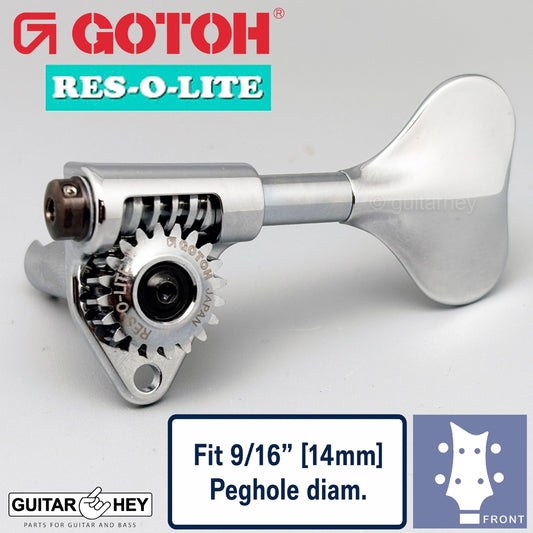NEW Gotoh GRL510M-9 RES-O-LITE Bass 4-String L2+R2 Set 9/16" [14mm] - CHROME