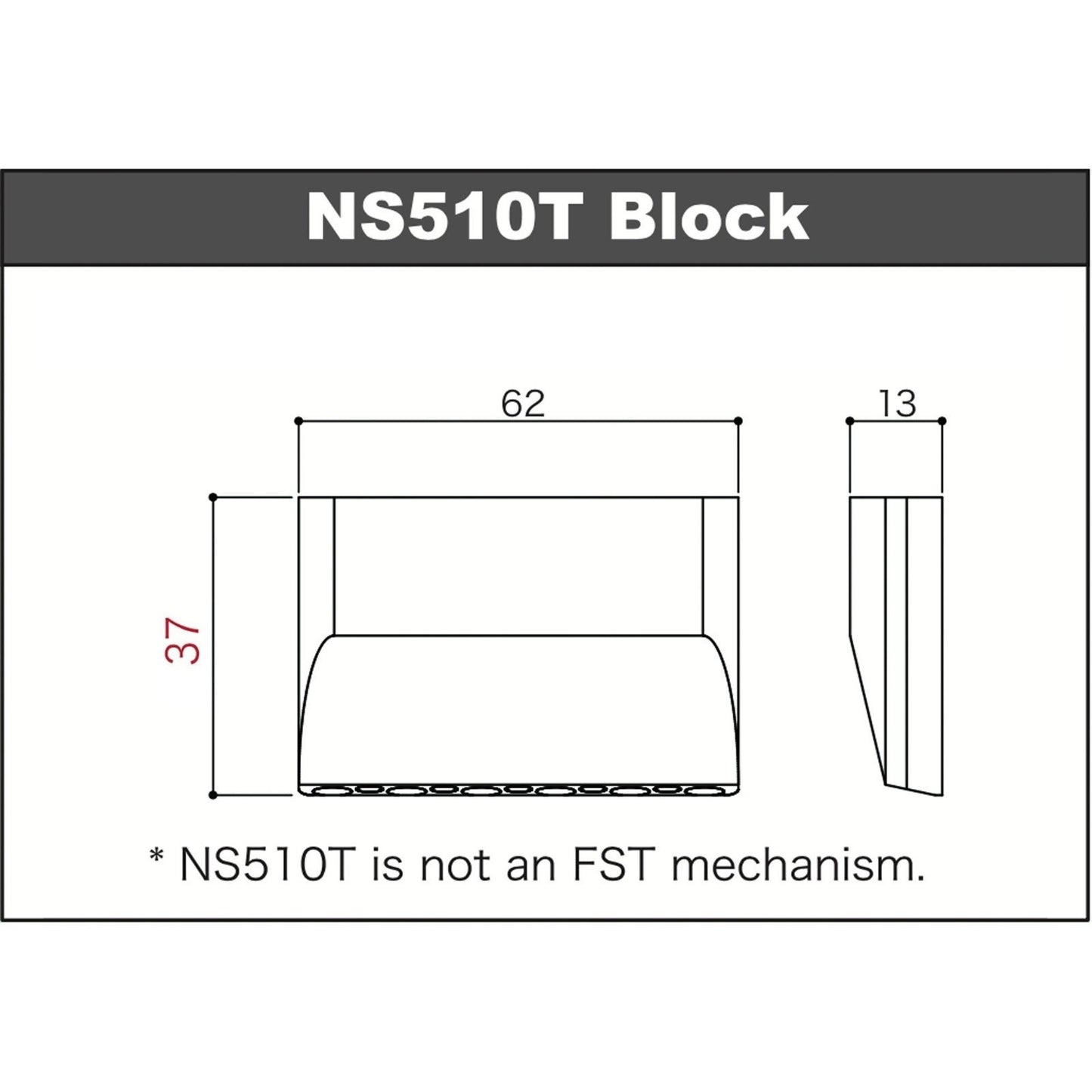 NEW Gotoh NS510T-FE1 2 Point Tremolo Bridge Narrow Spacing 37MM BLOCK - COSMO BK