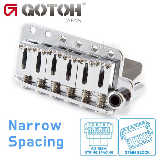 NEW Gotoh NS510T-FE2 6-Point Tremolo Bridge Narrow Spacing 37MM BLOCK - CHROME