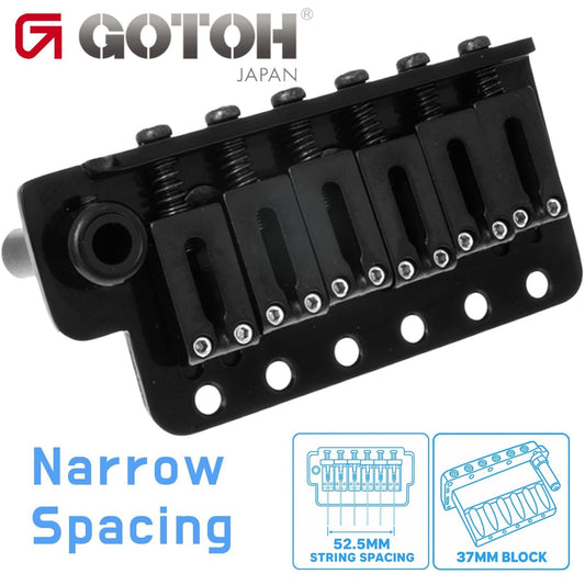 NEW Gotoh NS510T-FE2 6-Point Tremolo Bridge Narrow Spacing 37MM BLOCK - BLACK