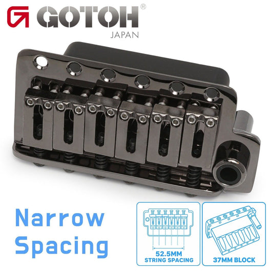 NEW Gotoh NS510T-FE2 6-Point Tremolo Bridge Narrow Spacing 37MM BLOCK - COSMO BK