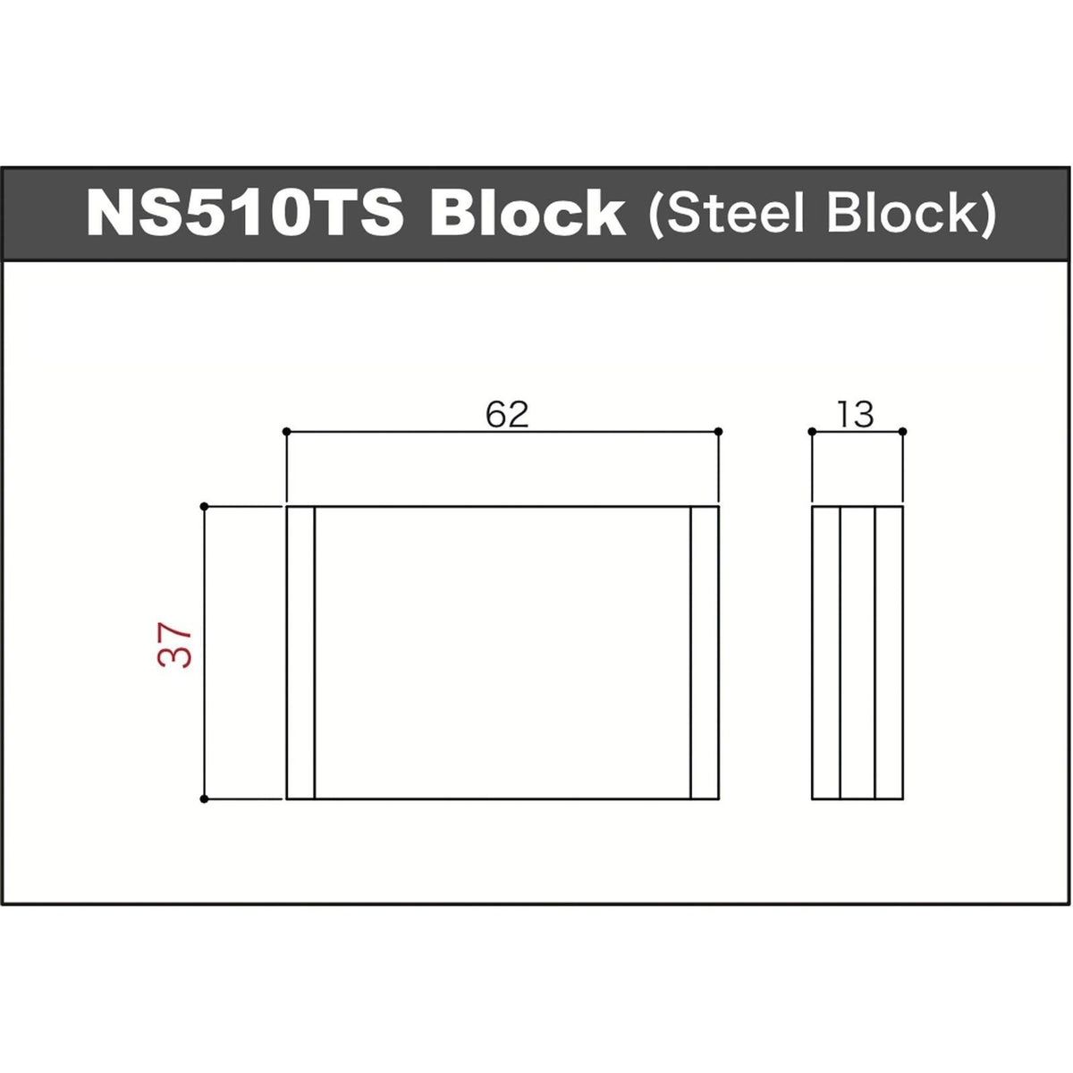 NEW Gotoh NS510TS-FE1 2 Point Tremolo Bridge Narrow Spacing 37MM BLOCK - CHROME