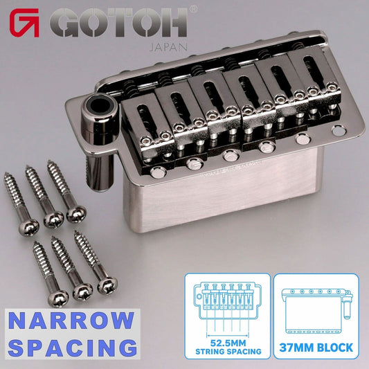 NEW Gotoh NS510TS-FE2 6-Point Tremolo Bridge Narrow Spacing 37MM BLOCK, COSMO BK