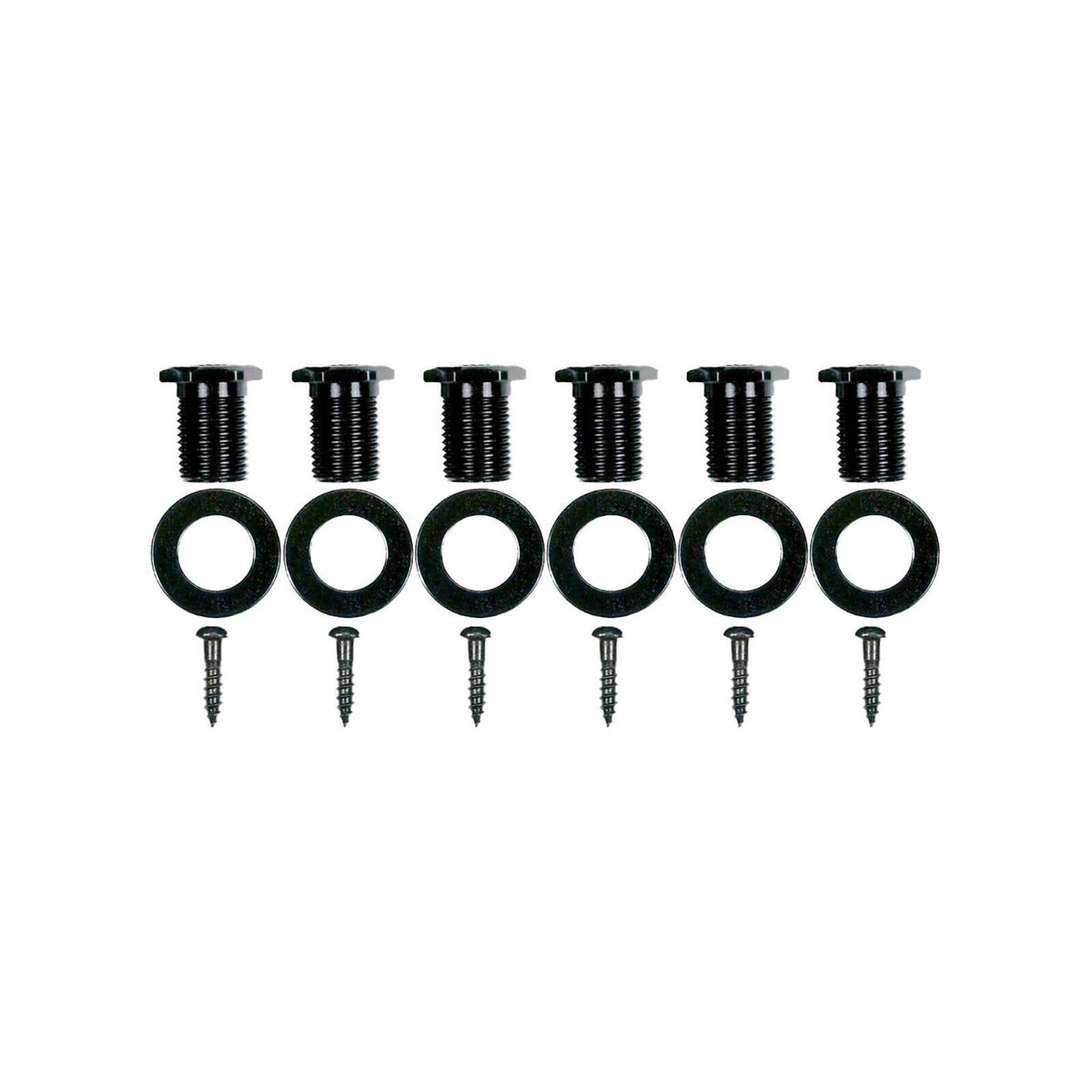 NEW Gotoh SGS510Z-P9 6 in Line Set Mini Tuners BLUE Buttons 18:1 - BLACK SATIN