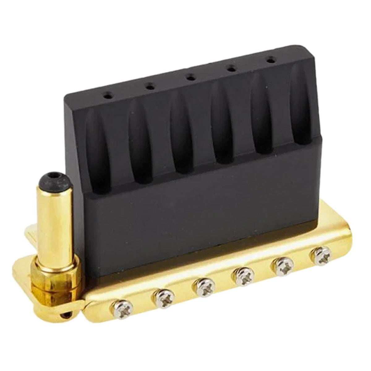 Gotoh 510T-BS2 Non-locking 6-point Tremolo Bridge Brass Saddles 37mm Block, GOLD