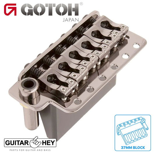 Gotoh 510T-BS2 Non-locking 6-point Tremolo Bridge Brass Saddles 37mm Block COSMO