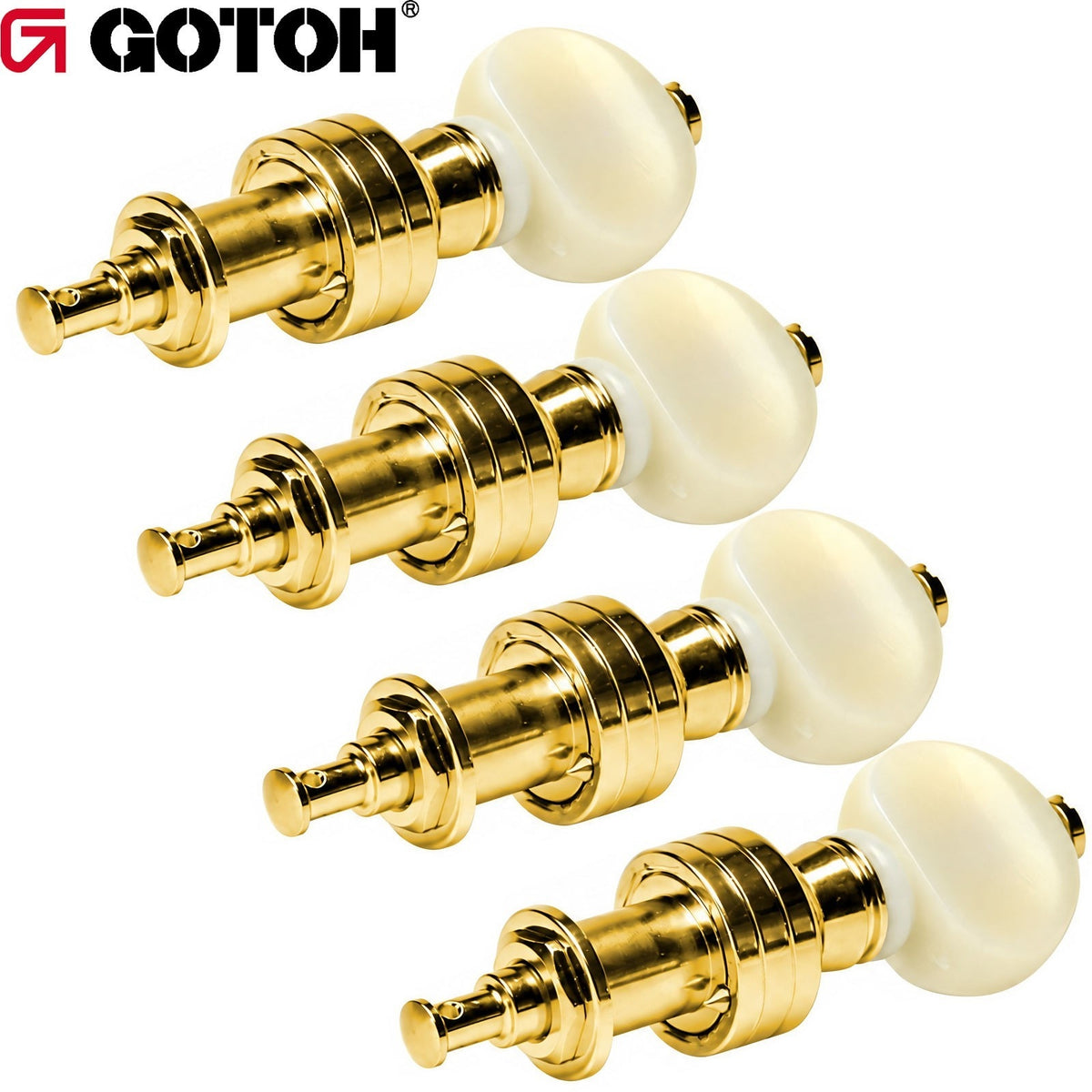 NEW Gotoh SPBJ-4-AI Sealed PLANETARY Banjo Tuning Keys 4 Tuners Set - GOLD