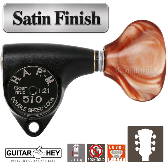 NEW Gotoh SGV510Z-CL5 HAPM Locking Set L3+R3 Adj. Height 1:21, 3x3 - BLACK SATIN