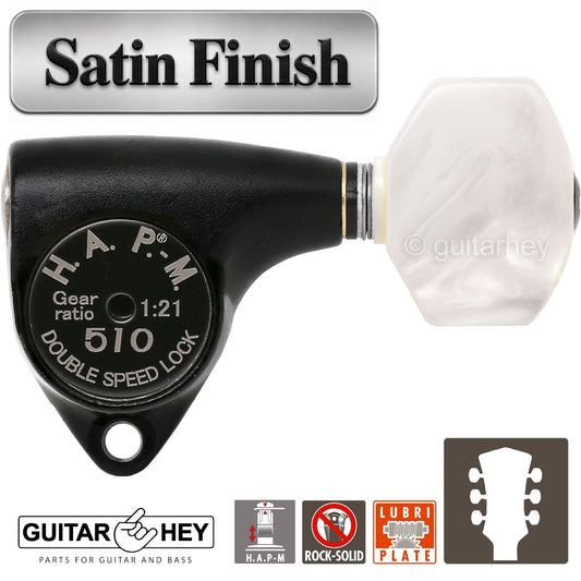 NEW Gotoh SGV510Z-P7 HAPM Locking Set L3+R3 Adj. Height 1:21, 3x3 - BLACK SATIN