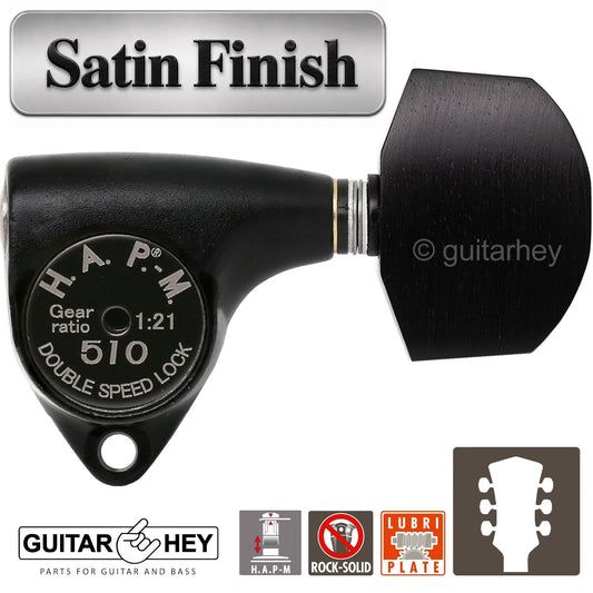 NEW Gotoh SGV510Z-EN01 HAPM Locking Set L3+R3 Adj. Height 1:21, 3x3 BLACK SATIN