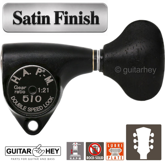 NEW Gotoh SGV510Z-EL5 HAPM Locking Set L3+R3 Adj. Height 1:21, 3x3 BLACK SATIN