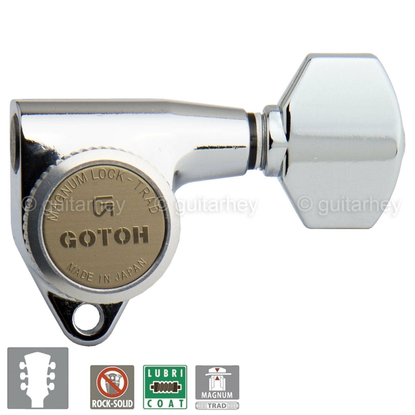NEW Gotoh SG301-07 MGT Set L3+R3 SMALL Buttons Magnum Locking Trad 3x3 - CHROME