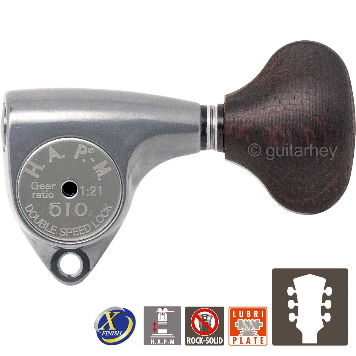 NEW Gotoh SGV510Z-TL5 HAPM Set L3+R3 HAP-M 1:21 Gear Ratio 3x3 ANTIQUE X-CHROME