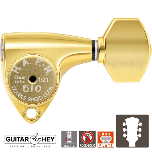 NEW Gotoh SGV510Z-A07 HAPM Locking Set L3+R3 Adjustable Height, 1:21, 3x3, GOLD