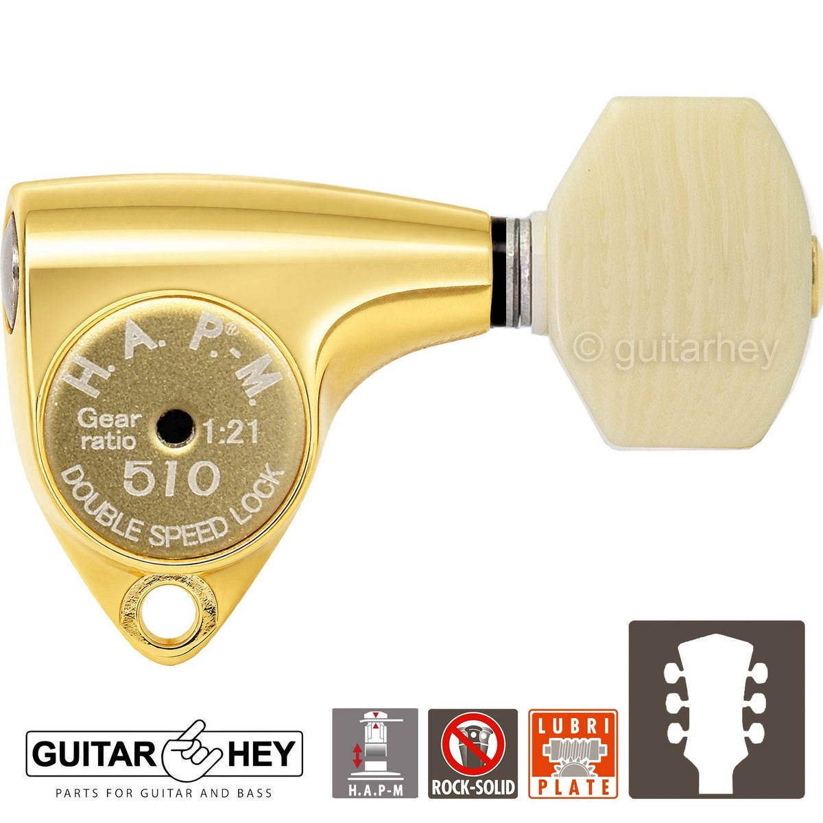 NEW Gotoh SGV510Z-M07 HAPM Locking Set L3+R3 Adjustable Height, 1:21, 3x3, GOLD