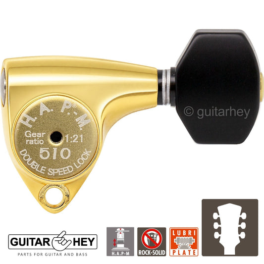 NEW Gotoh SGV510Z-B07 HAPM Locking Set L3+R3 Adjustable Height, 1:21, 3x3, GOLD
