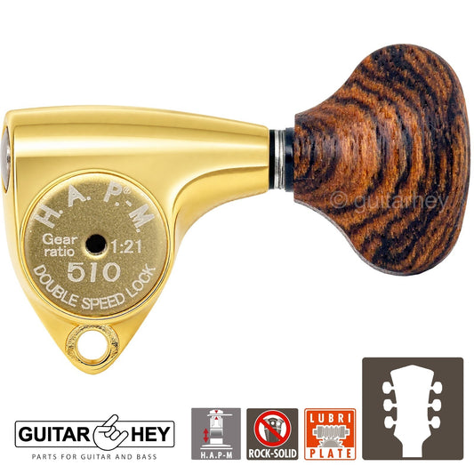 NEW Gotoh SGV510Z-RL5 HAPM Locking Set L3+R3 Adjustable Height, 1:21, 3x3, GOLD
