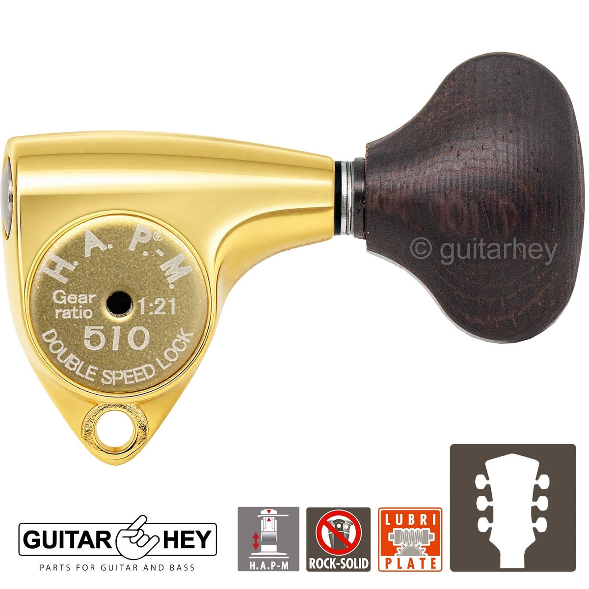 NEW Gotoh SGV510Z-TL5 HAPM Locking Set L3+R3 Adjustable Height, 1:21, 3x3, GOLD
