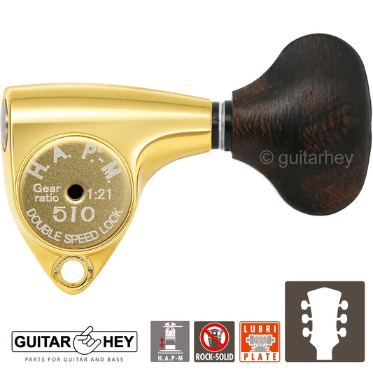 NEW Gotoh SGV510Z-ZL5 HAPM Locking Set L3+R3 Adjustable Height, 1:21, 3x3, GOLD