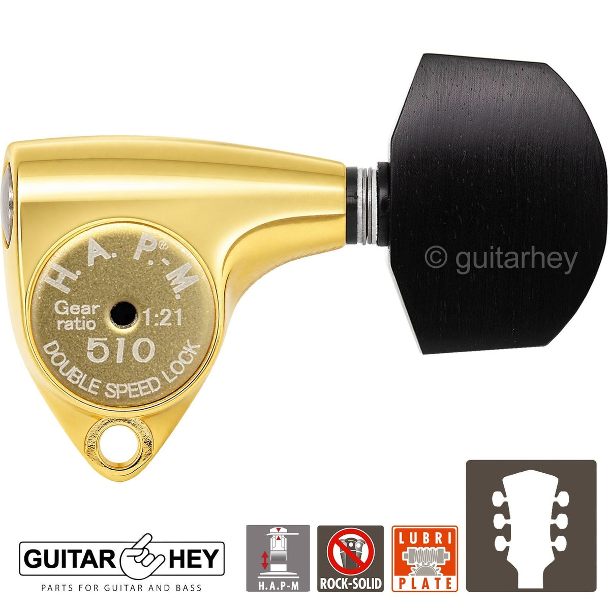 NEW Gotoh SGV510Z-EN01 HAPM Locking Set L3+R3 Adjustable Height, 1:21, 3x3, GOLD