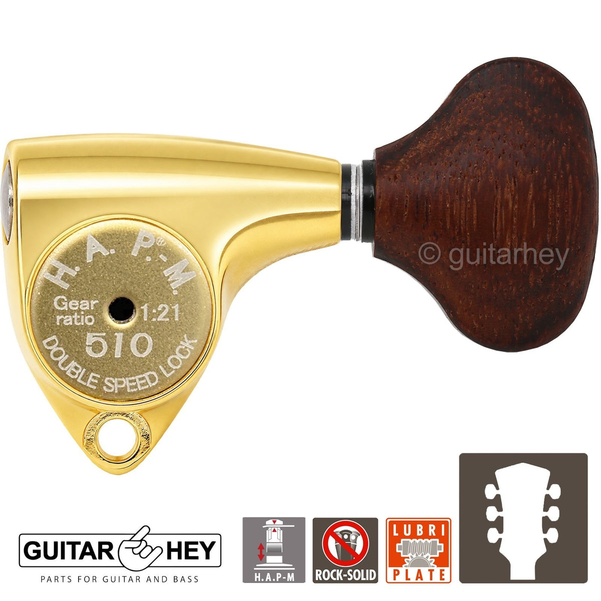 NEW Gotoh SGV510Z-GL5 HAPM Locking Set L3+R3 Adjustable Height, 1:21, 3x3, GOLD