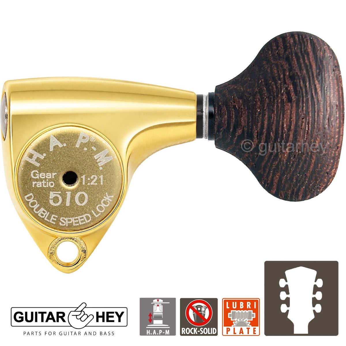 NEW Gotoh SGV510Z-WGL5 HAPM Locking Set L3+R3 Adjustable Height, 1:21, 3x3, GOLD