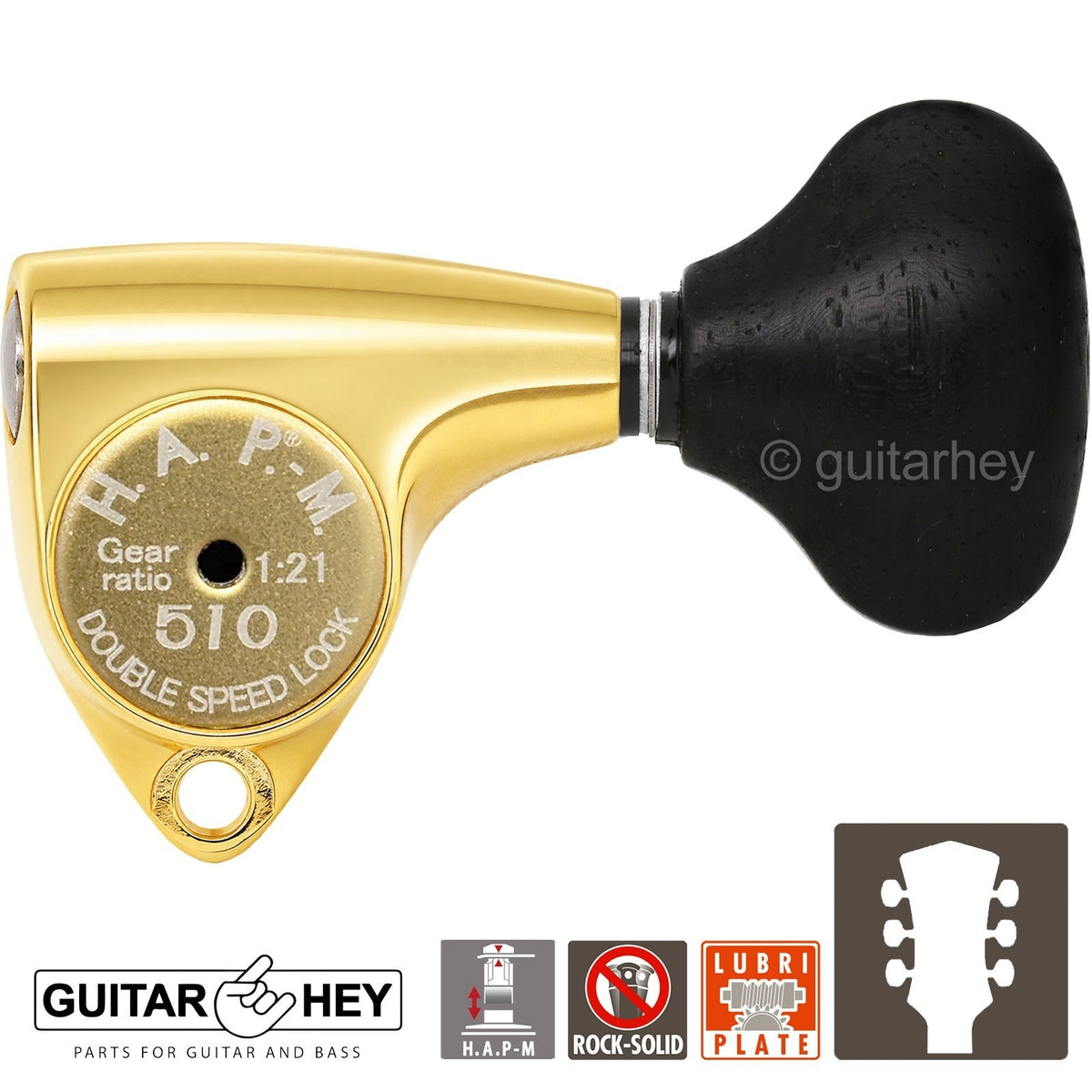 NEW Gotoh SGV510Z-EL5 HAPM Locking Set L3+R3 Adjustable Height, 1:21, 3x3, GOLD