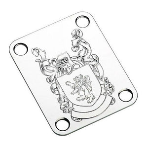 NEW Gotoh NBS-Art-01 Luxury Art Collection - Neck Joint Plate w/ Screws - CHROME