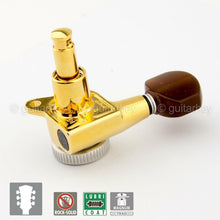 Load image into Gallery viewer, NEW Gotoh SG381 MGT Locking Tuning Keys Set L3+R3 TORTOISE Buttons 3x3 - GOLD