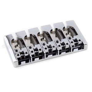 NEW Hipshot 5A500AC 5-String A Style Aluminum Bass Bridge .750" Spacing - CHROME