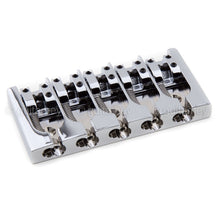 Carregar imagem no visualizador da galeria, NEW Hipshot 5A500AC 5-String A Style Aluminum Bass Bridge .750&quot; Spacing - CHROME