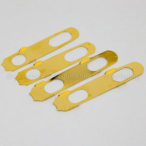 NEW Hipshot CLASSIC OPEN-GEAR Tuners L3+R3 Set w/ PEARLOID Buttons 3x3 - GOLD
