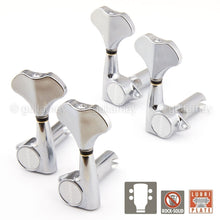 Load image into Gallery viewer, NEW Gotoh GB350 RES-O-LITE Aluminum Bass 4-String Tuning Keys L2+R2 Set - CHROME