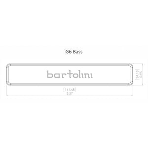 NEW Bartolini 100G66J1 Bass 6-String G6 Soapbar Split Coil Neck & Bridge SET