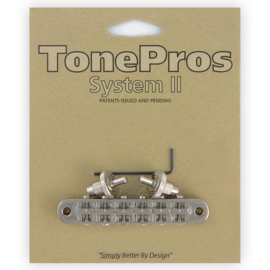 NEW Tone Pros T3BP-N Nashville Tunematic Bridge for Gibson Les Paul - NICKEL