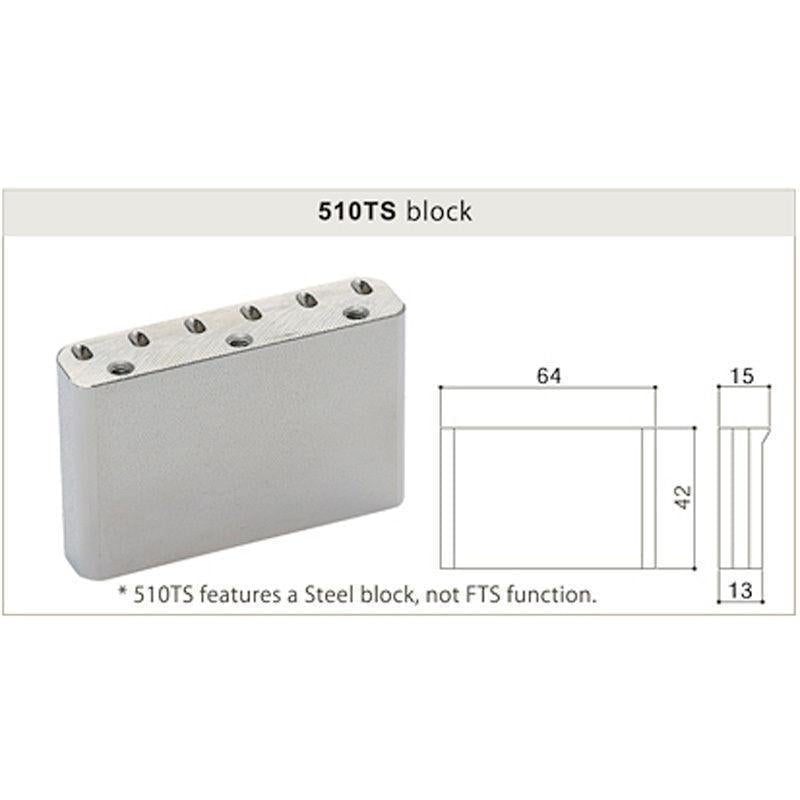 NEW Gotoh 510TS-SF1 Non-locking 2 Point Tremolo Bridge w/ Hardware - CHROME