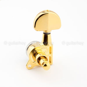 NEW Gotoh SG381-20 MGT Magnum Locking-Trad 3x3 Grover Style Button 3+3 - GOLD