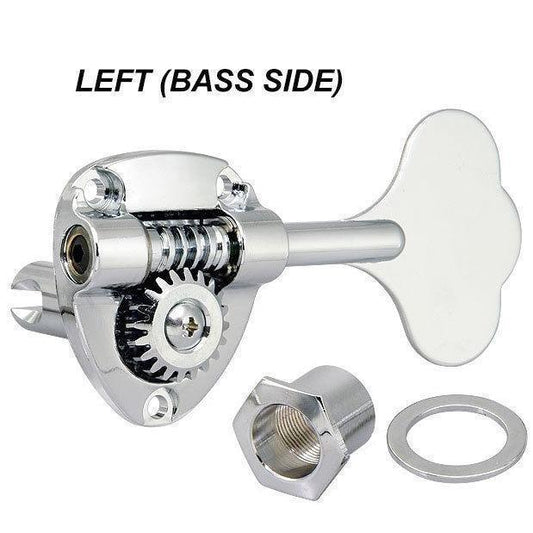 NEW (1) Gotoh GB11W Bass Single Key, BASS SIDE (L) 20:1 Gear Ratio - CHROME